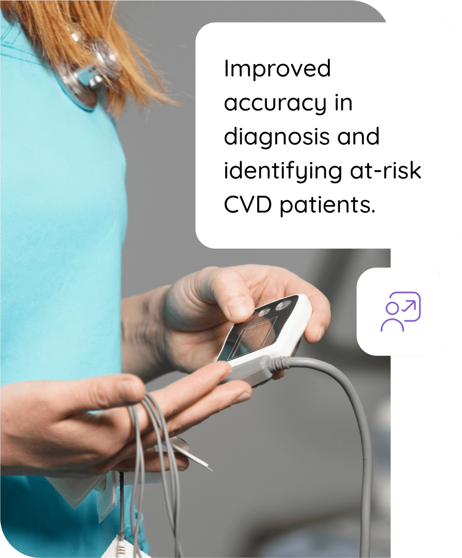 The CVD module improved accuracy in diagnosis and identifying at-risk patients