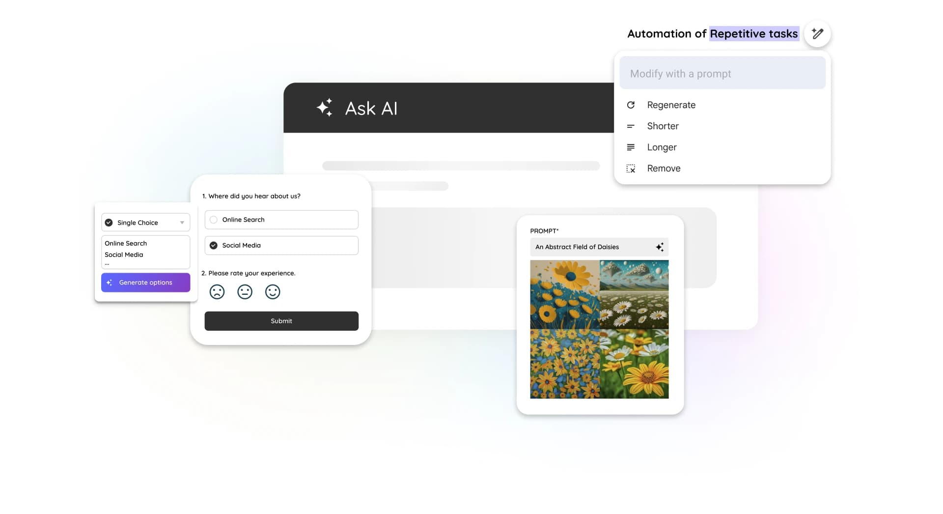 AI Patterns Sample Illustration Visual overview of the 14 key AI patterns for UI design