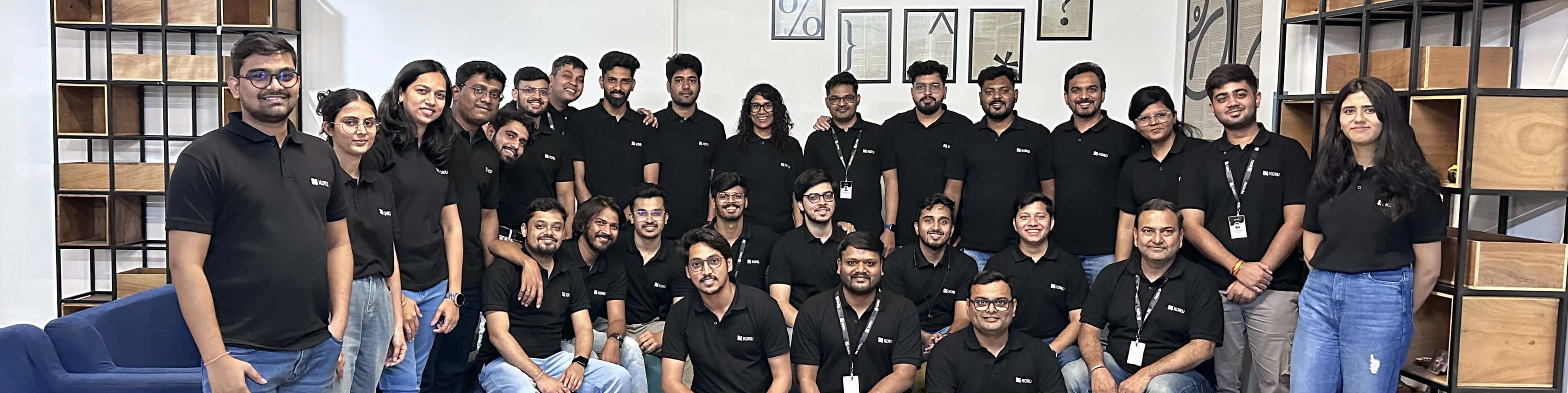 Team Koru A photo of all Koru team members at a coworking event