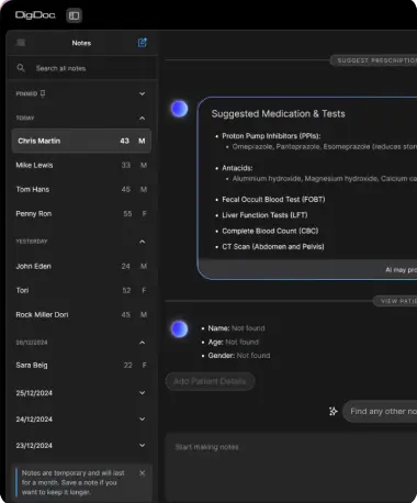 EHR dashboard designed by Koru